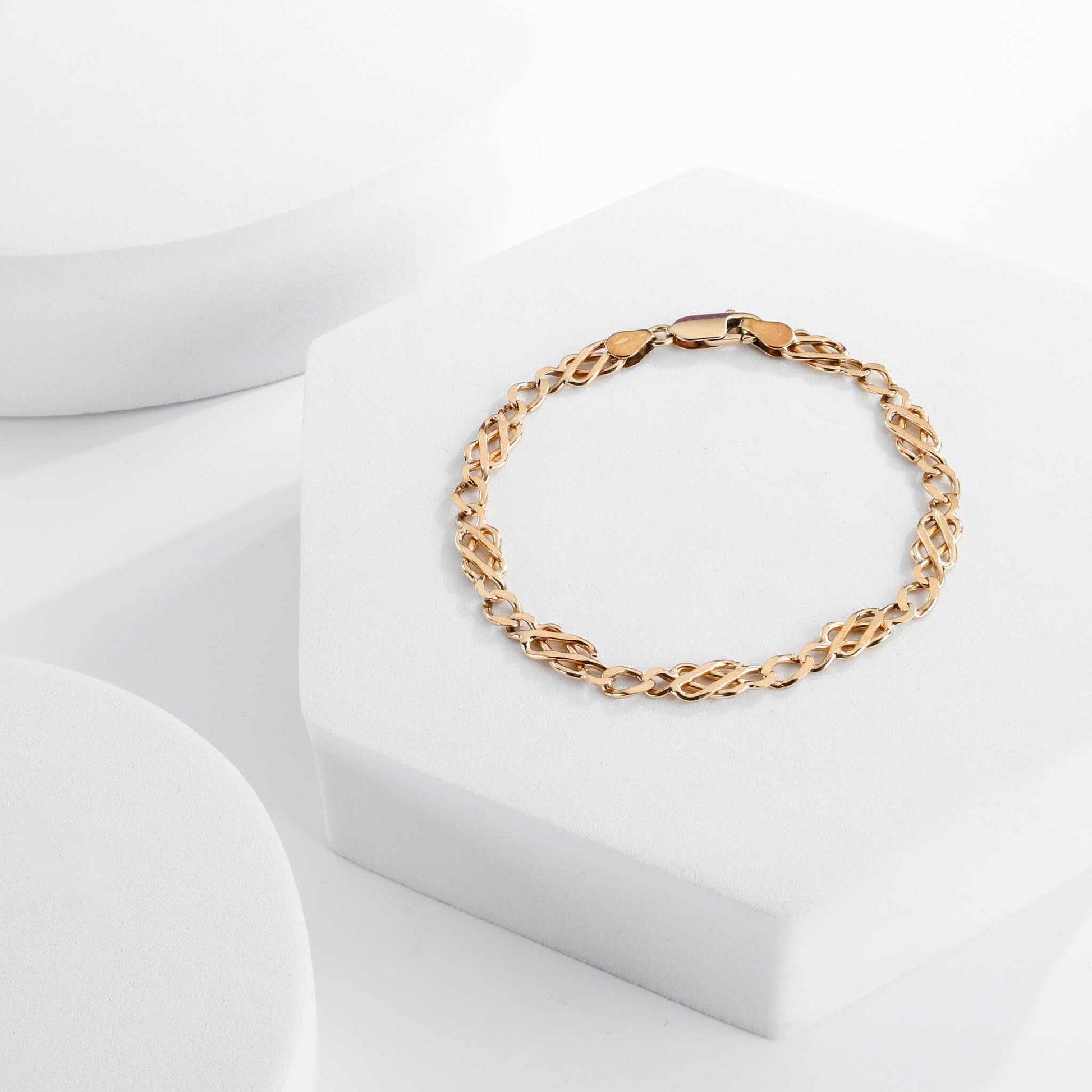 9ct yellow gold bracelet 06003924 - FJewellery