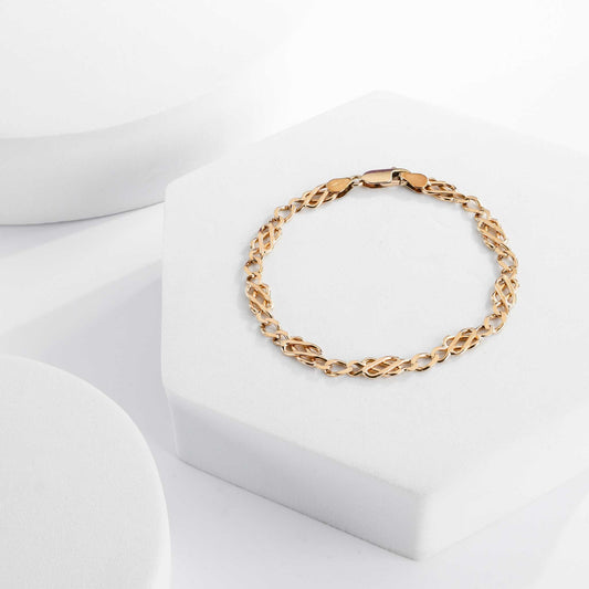 9ct yellow gold bracelet 06003924 - FJewellery