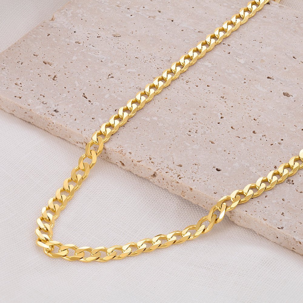 9ct Yellow Gold Curb Chain - FJewellery