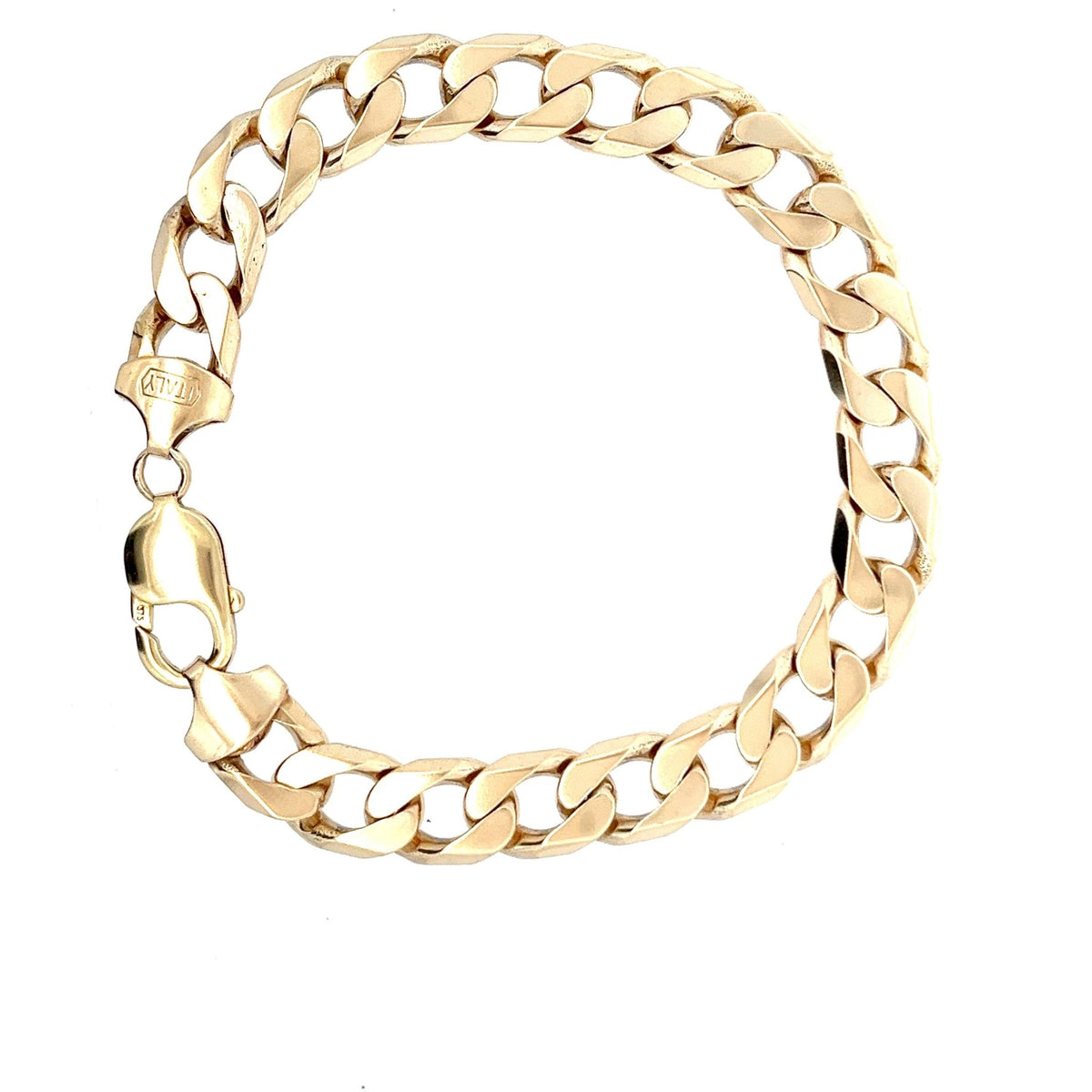 9ct Yellow Gold Curb Chain Bracelet - FJewellery