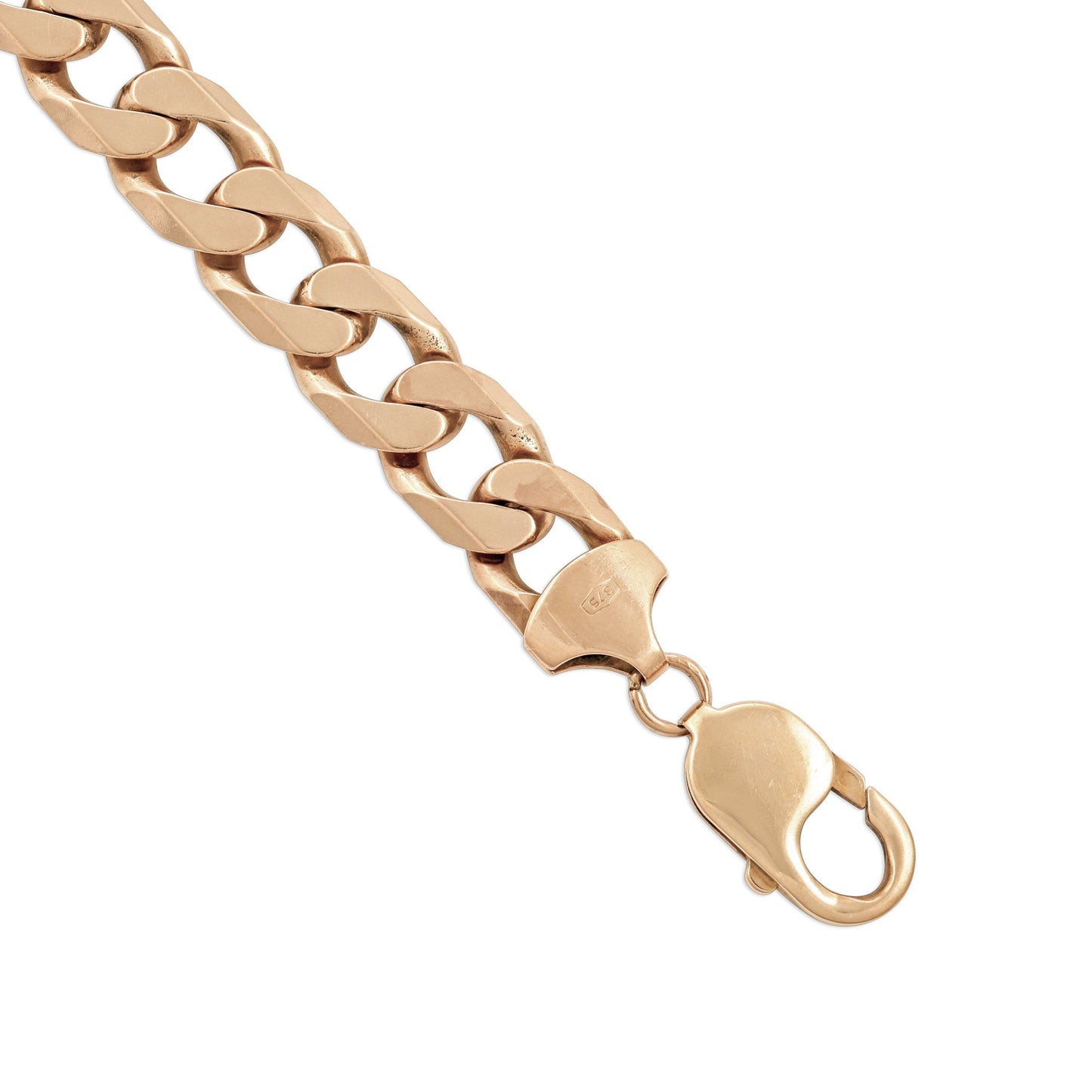 9ct Yellow Gold Curb Chain Bracelet - FJewellery