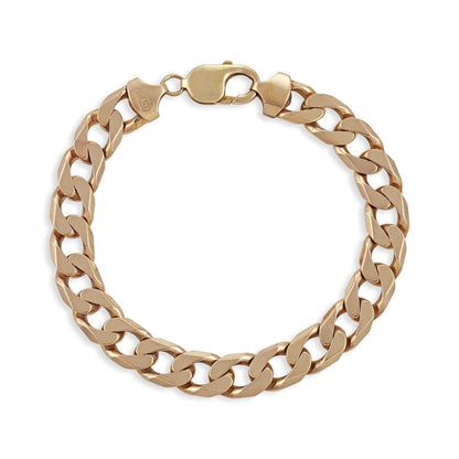 9ct Yellow Gold Curb Chain Bracelet - FJewellery