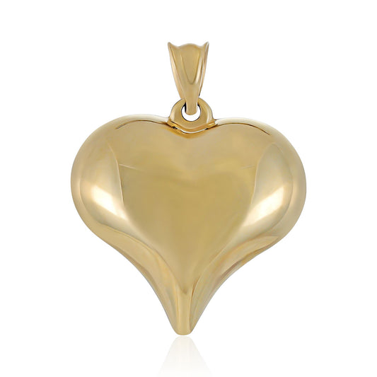 9ct Yellow Gold Heart Pendant PNG0052 - FJewellery
