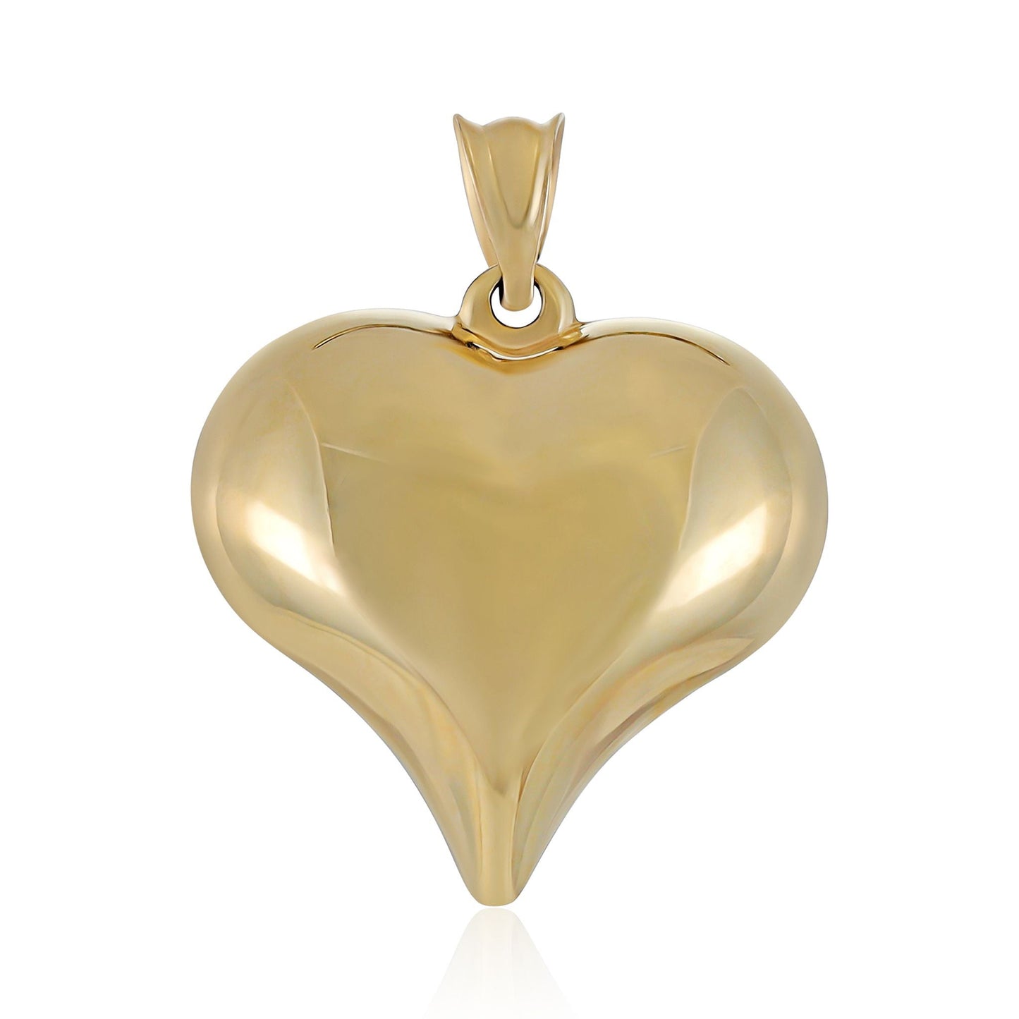 9ct Yellow Gold Heart Pendant PNG0052 - FJewellery