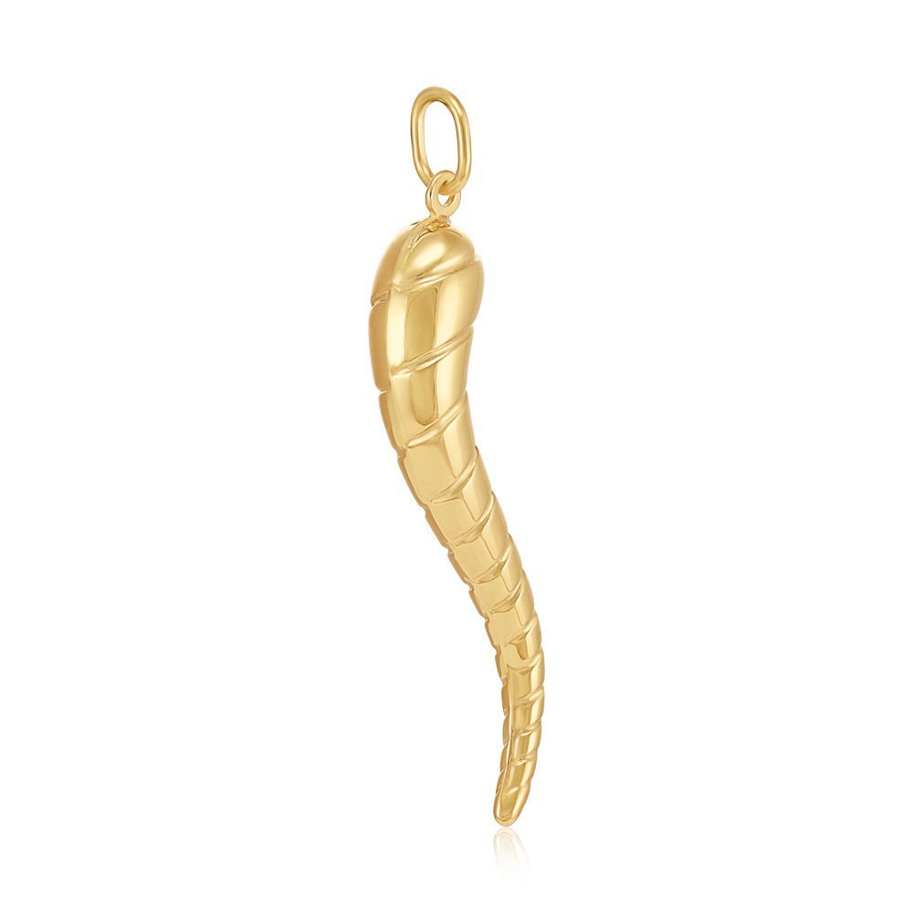 9ct Yellow Gold Horn of Life Pendant - FJewellery