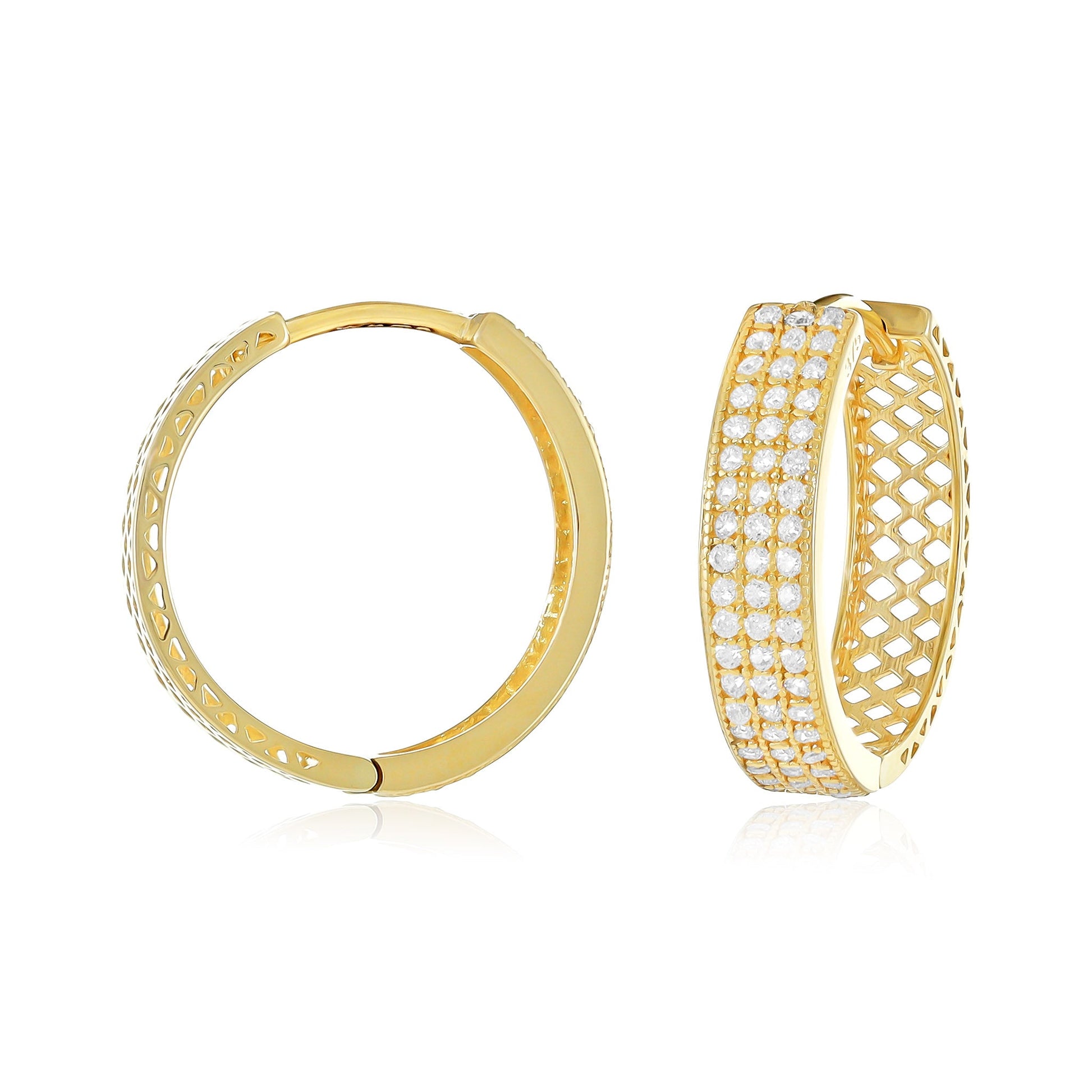 9ct Yellow Gold Huggies - FJewellery