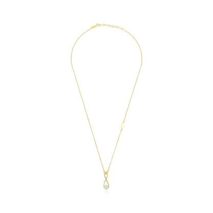 9ct Yellow Gold Infinity Pendant Necklace - FJewellery