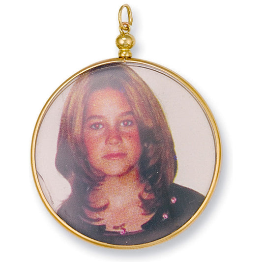 9ct Yellow Gold Large Picture Frame Pendant - FJewellery