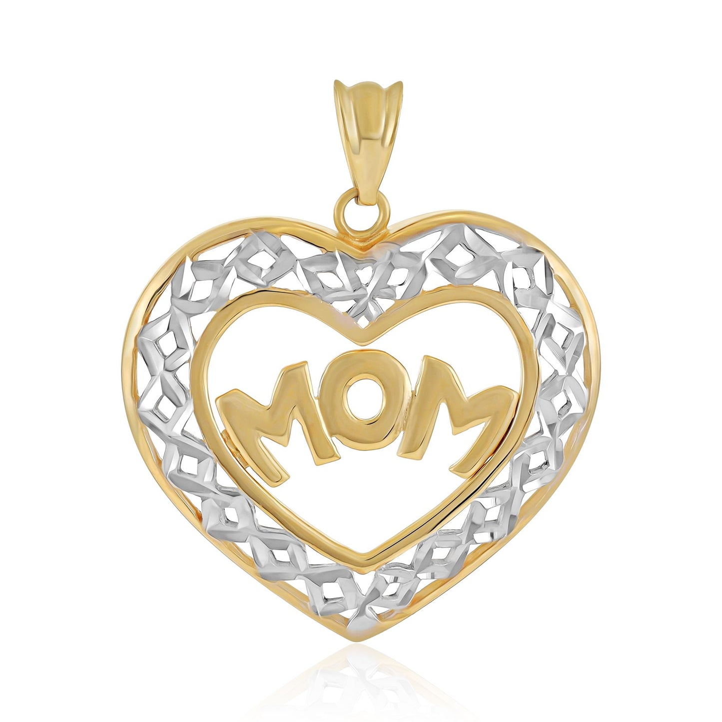 9ct Yellow Gold Mom Pendant PNG0021 - FJewellery