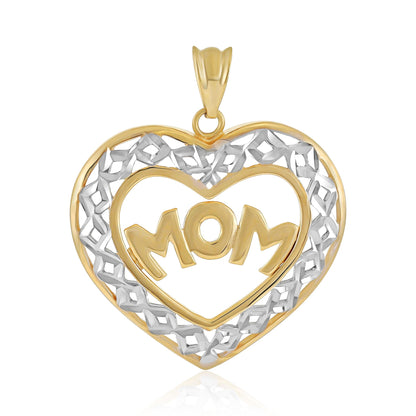 9ct Yellow Gold Mom Pendant PNG0021 - FJewellery