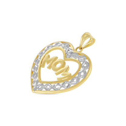 9ct Yellow Gold Mom Pendant PNG0021 - FJewellery