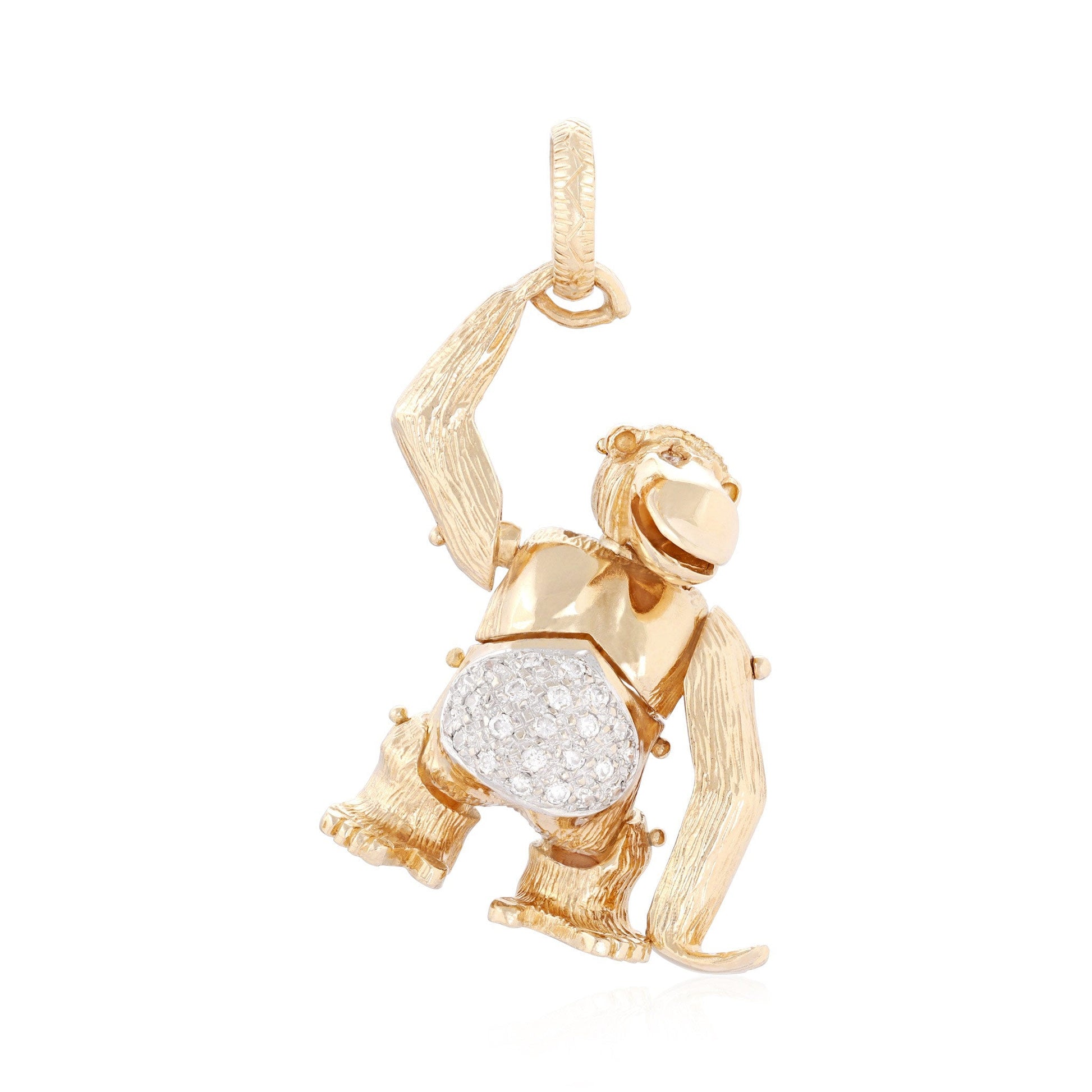 9ct yellow gold "Monkey" pendant 02032360 - FJewellery