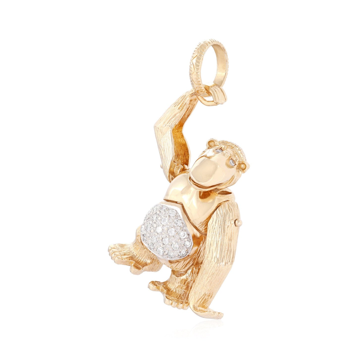 9ct yellow gold "Monkey" pendant 02032360 - FJewellery