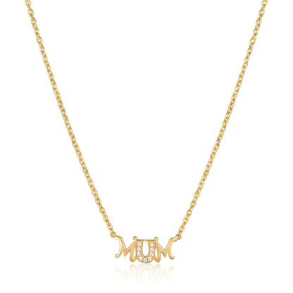 9ct yellow gold MUM chain 11000117 - FJewellery