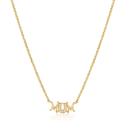 9ct yellow gold MUM chain 11000117 - FJewellery