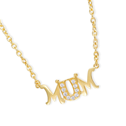 9ct yellow gold MUM chain 11000117 - FJewellery