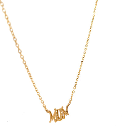 9ct Yellow Gold Mum Pre-Owned Necklace - FJewellery