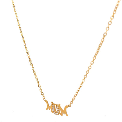 9ct Yellow Gold Mum Pre-Owned Necklace - FJewellery