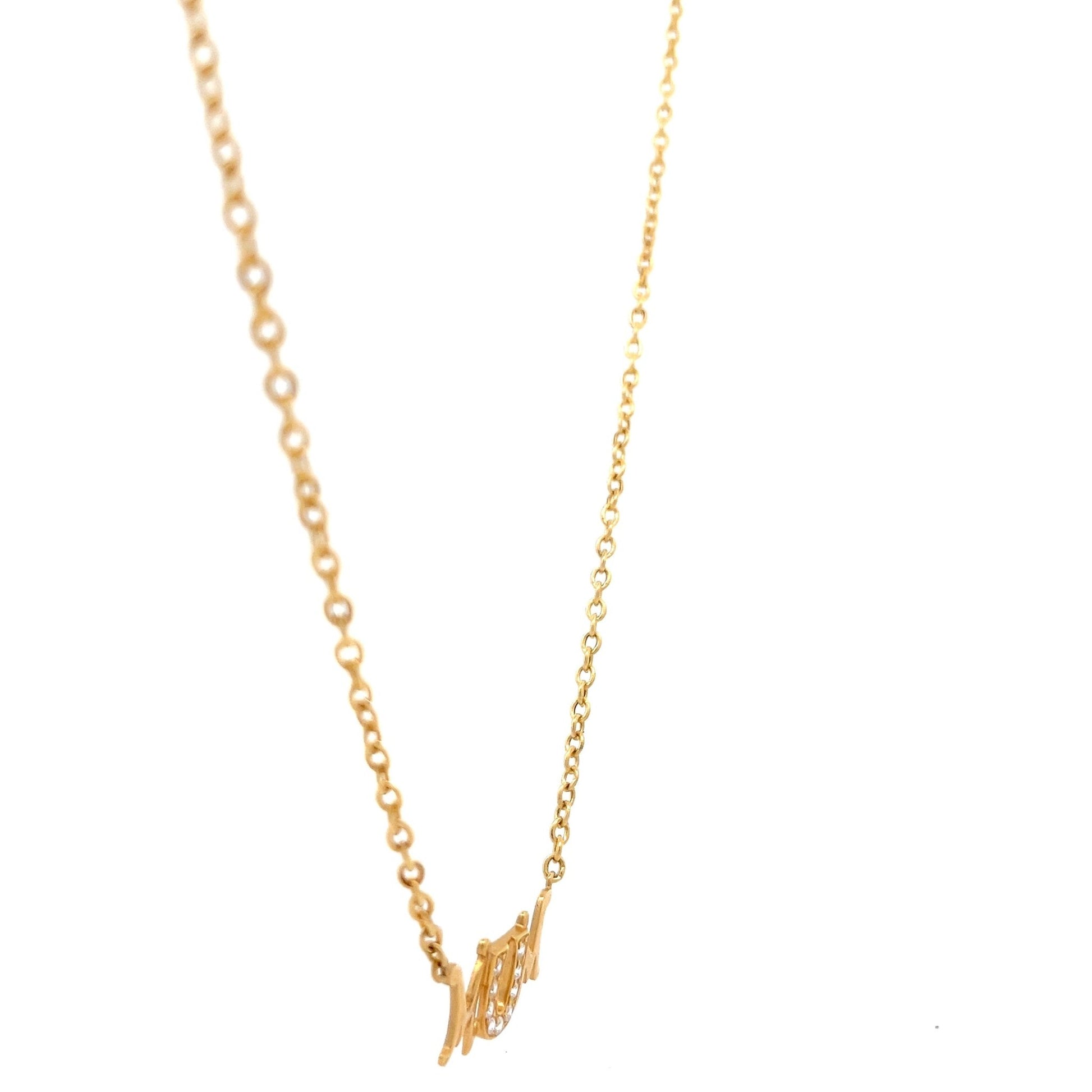 9ct Yellow Gold Mum Pre-Owned Necklace - FJewellery