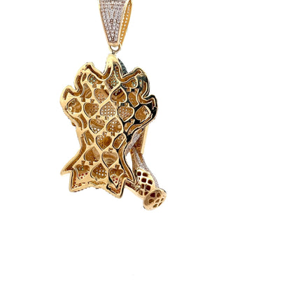 9ct Yellow Gold New Clown Pendant - FJewellery