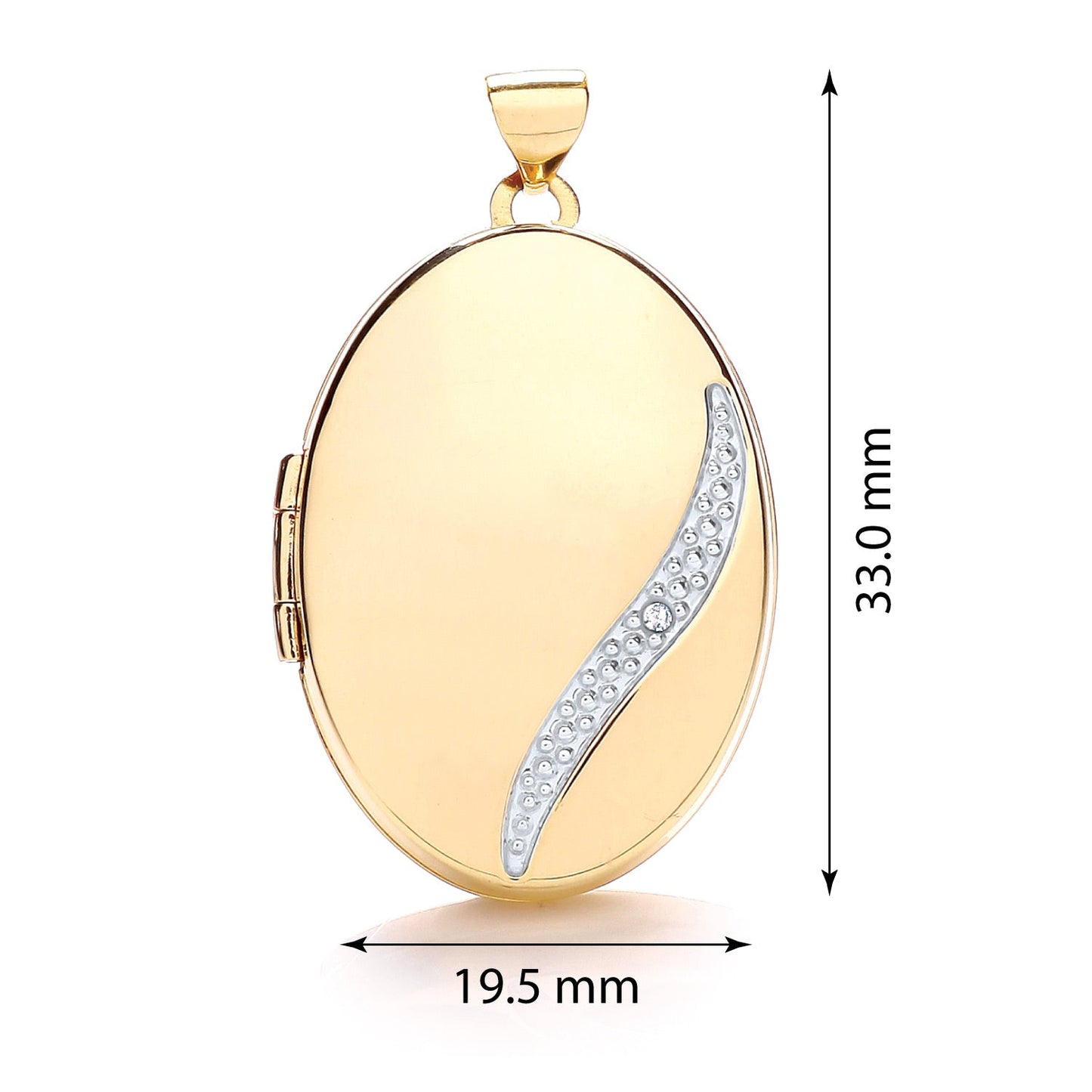 9ct Yellow Gold Oval Locket - FJewellery