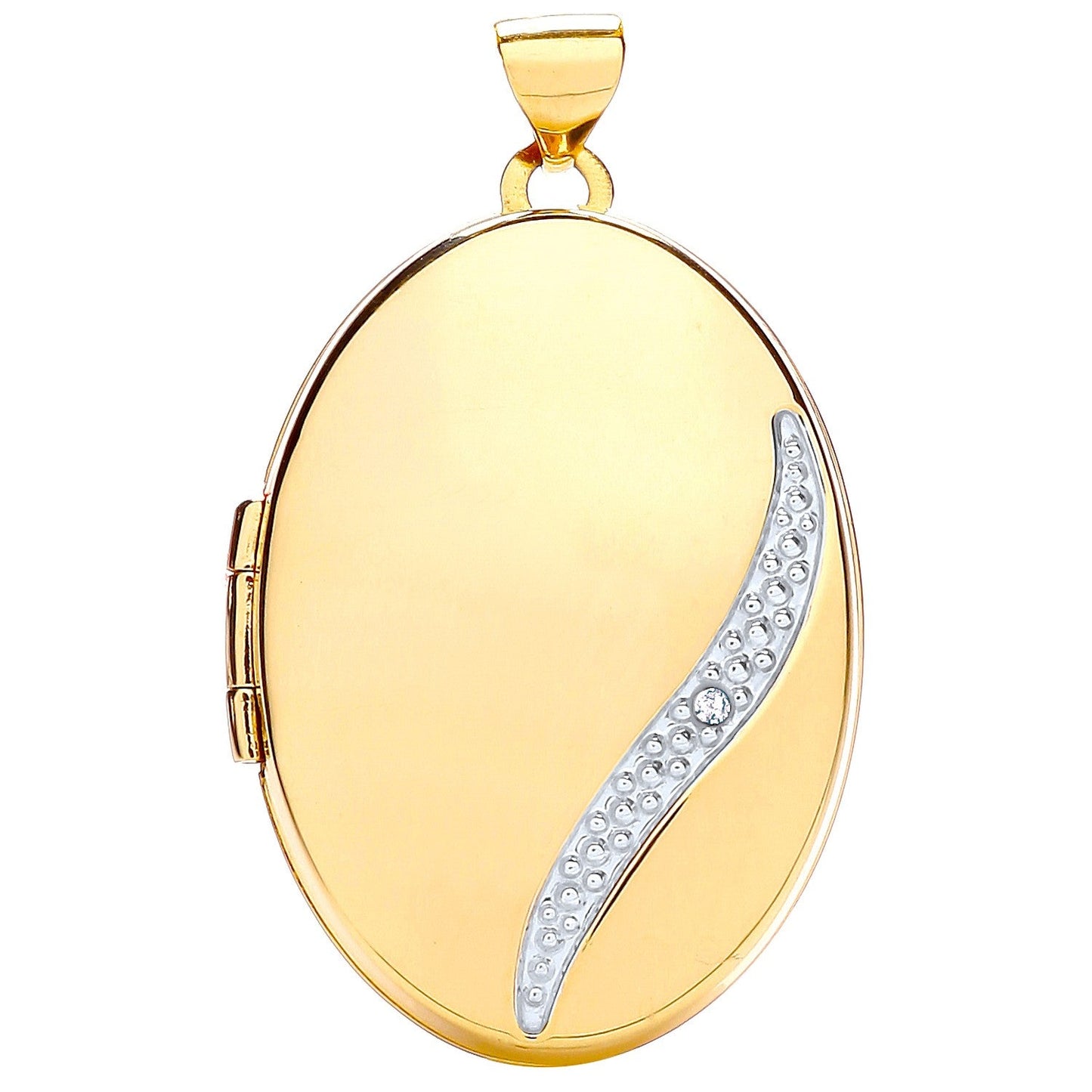 9ct Yellow Gold Oval Locket - FJewellery