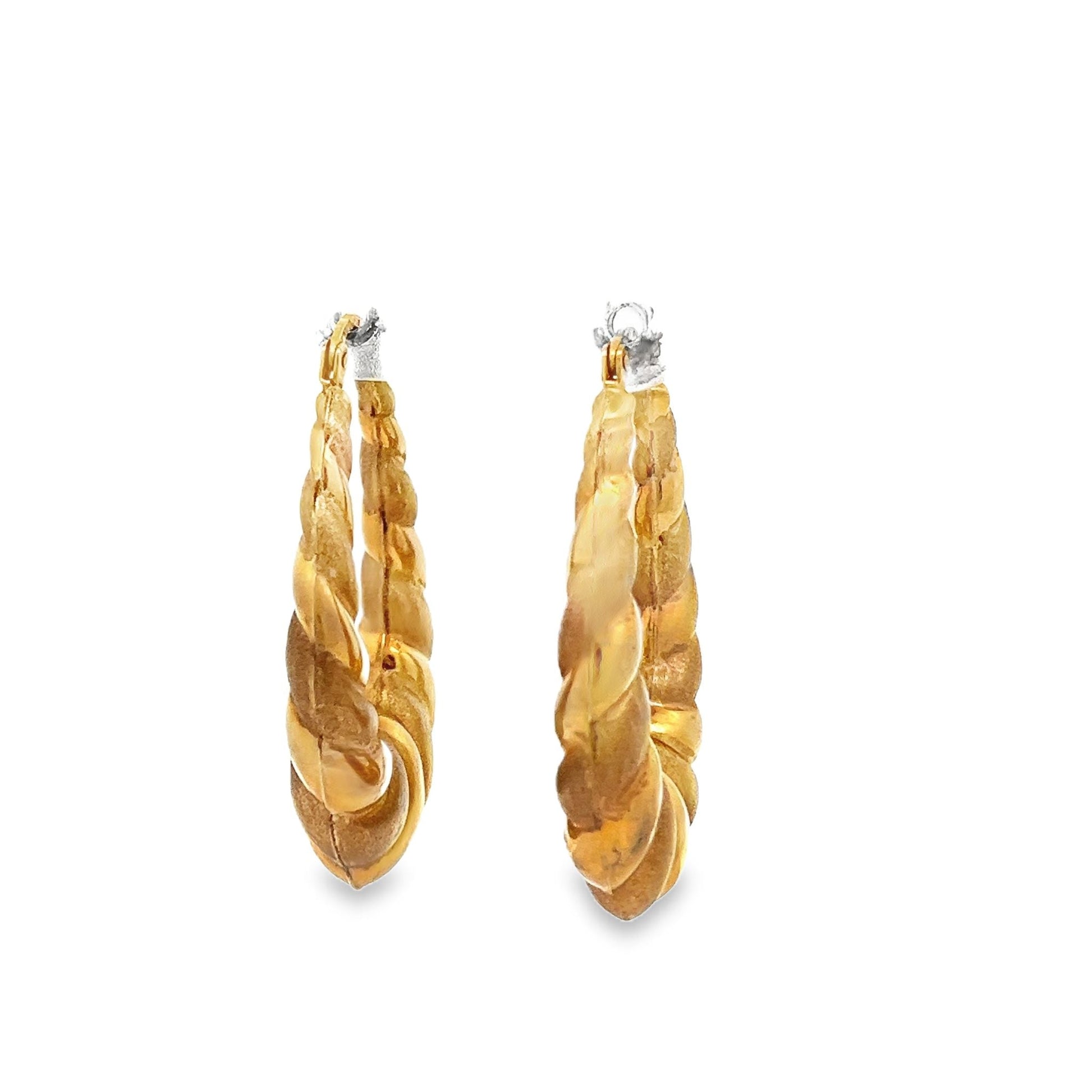 9ct yellow gold pre - loved earrings 06003654 - FJewellery