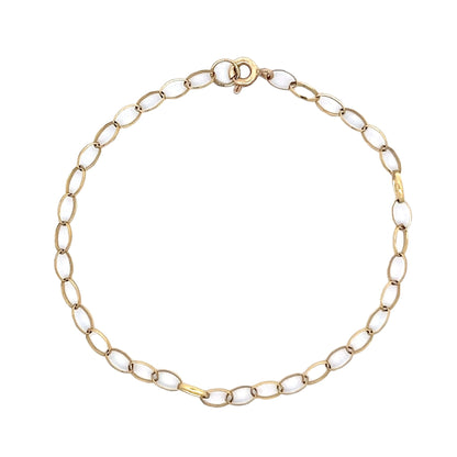 9ct yellow gold pre - owned bracelet 05002002 - FJewellery