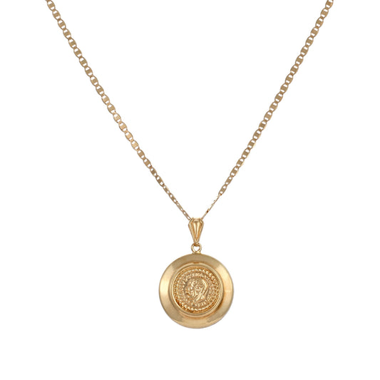 9ct yellow gold pre-owned chain with pendant 02033204 - FJewellery