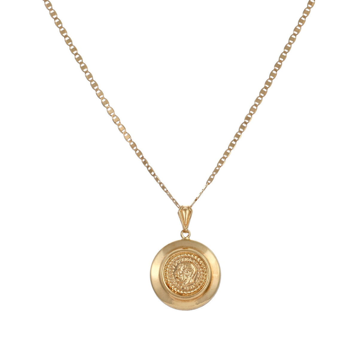 9ct yellow gold pre-owned chain with pendant 02033204 - FJewellery