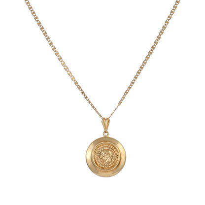 9ct yellow gold pre-owned chain with pendant 02033204 - FJewellery