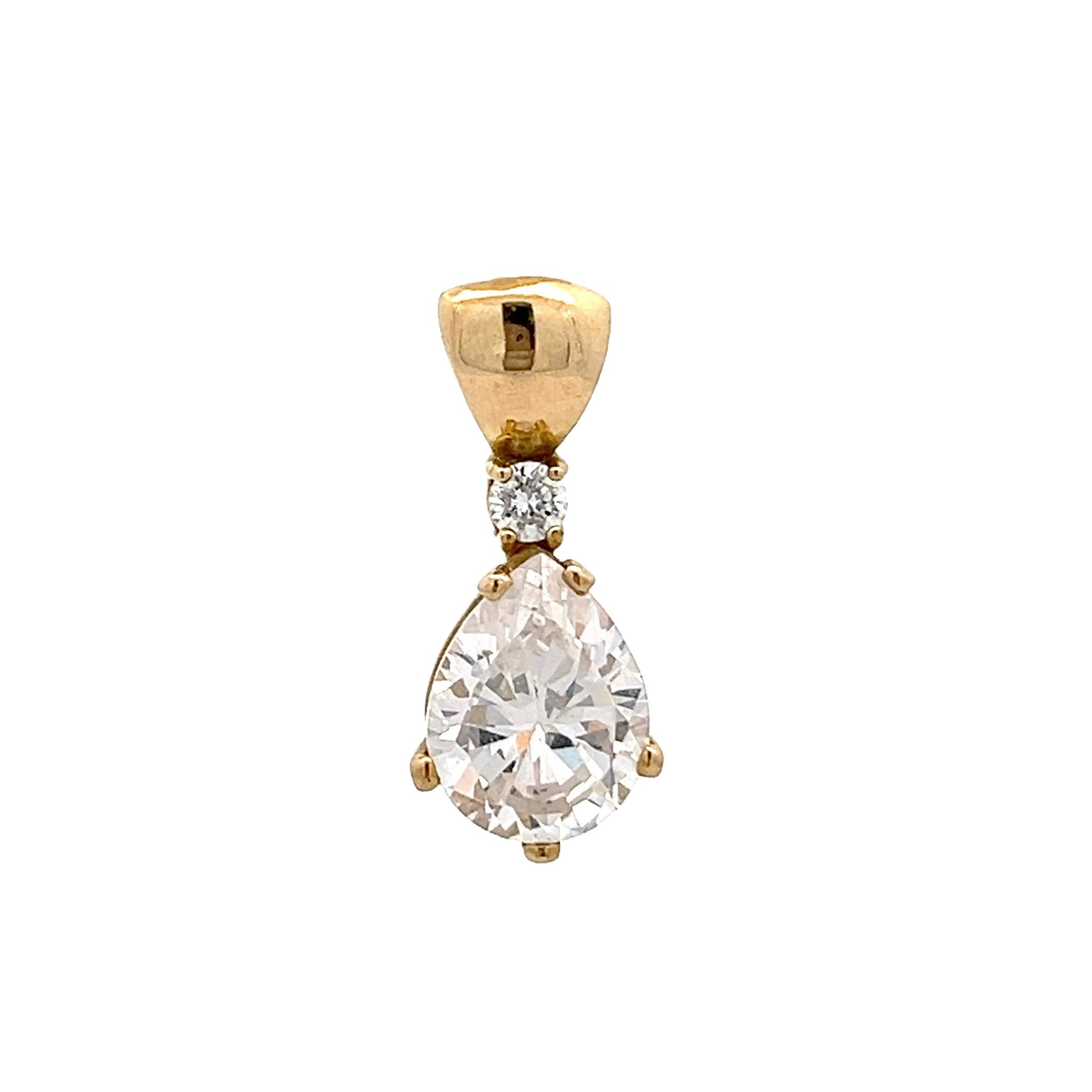 9ct yellow gold pre - owned pendant 12000552 - FJewellery