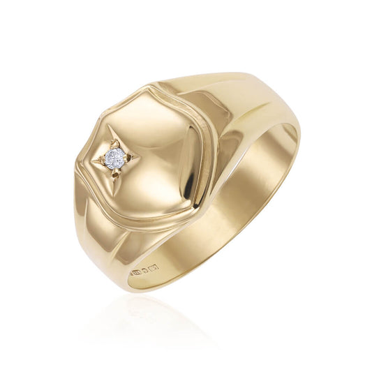 9ct yellow gold Pre-owned Signet ring 1001860 - FJewellery