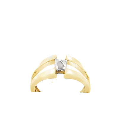 9ct yellow gold ring 06004201 - FJewellery