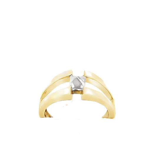 9ct yellow gold ring 06004201 - FJewellery