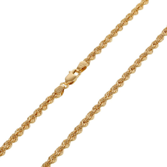 9ct Yellow Gold Rope Chain 3.5mm - FJewellery