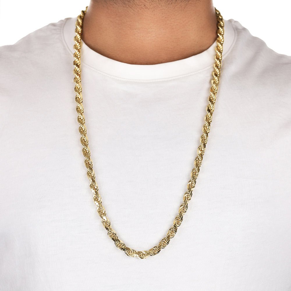 9ct Yellow Gold Rope Chain DSHCN0638 - FJewellery