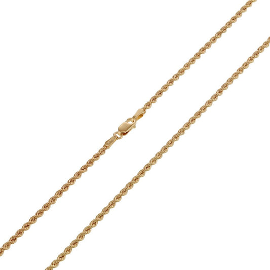 9ct Yellow Gold Rope Chain/bracelet DSHCN0626 - FJewellery