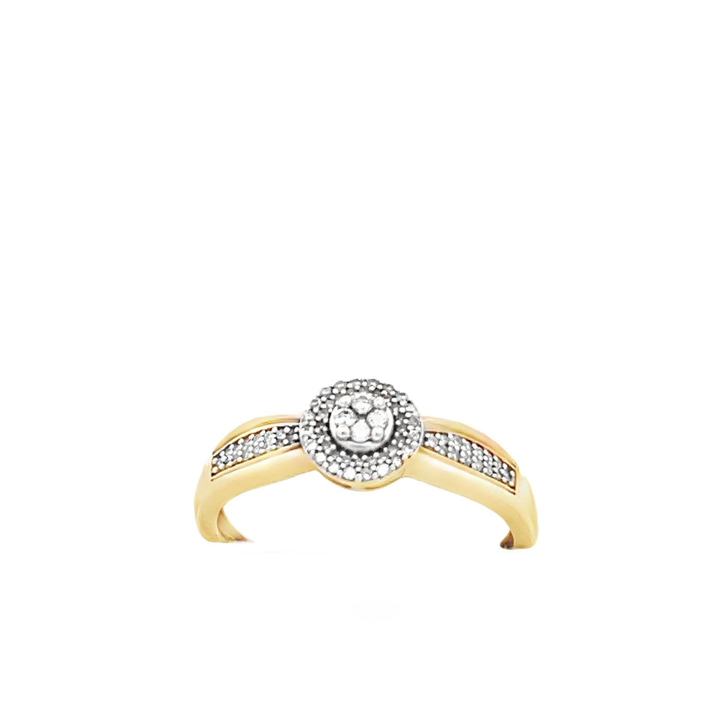 9ct yellow gold second - hand ring with stones 07002511 - FJewellery