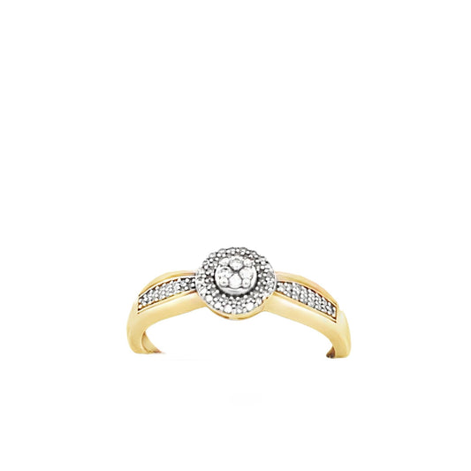 9ct yellow gold second - hand ring with stones 07002511 - FJewellery