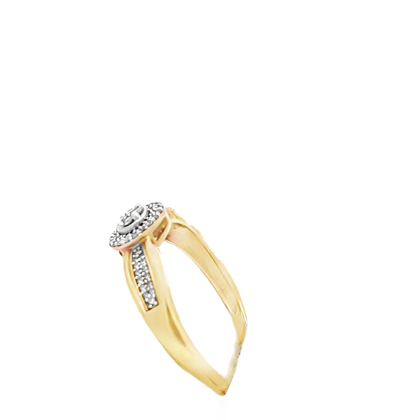 9ct yellow gold second - hand ring with stones 07002511 - FJewellery