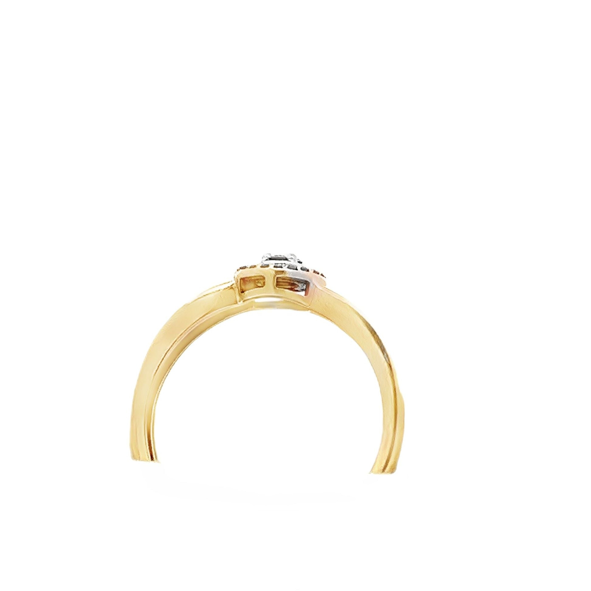 9ct yellow gold second - hand ring with stones 07002511 - FJewellery