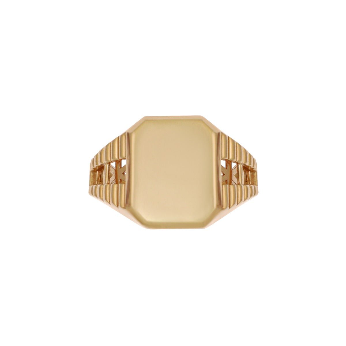 9ct Yellow Gold Signet ring - FJewellery