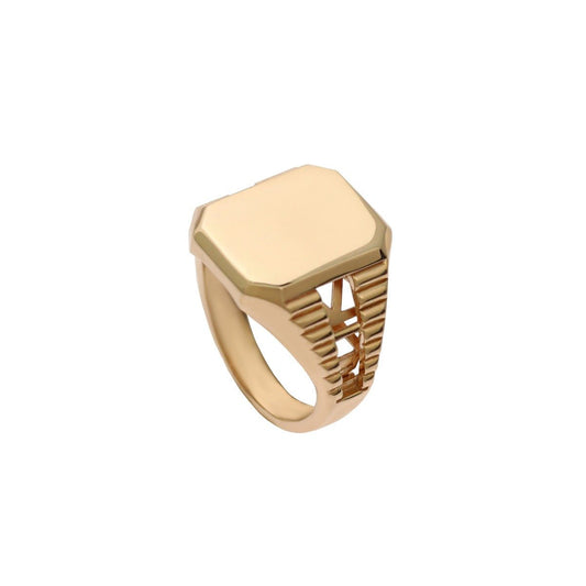 9ct Yellow Gold Signet ring - FJewellery