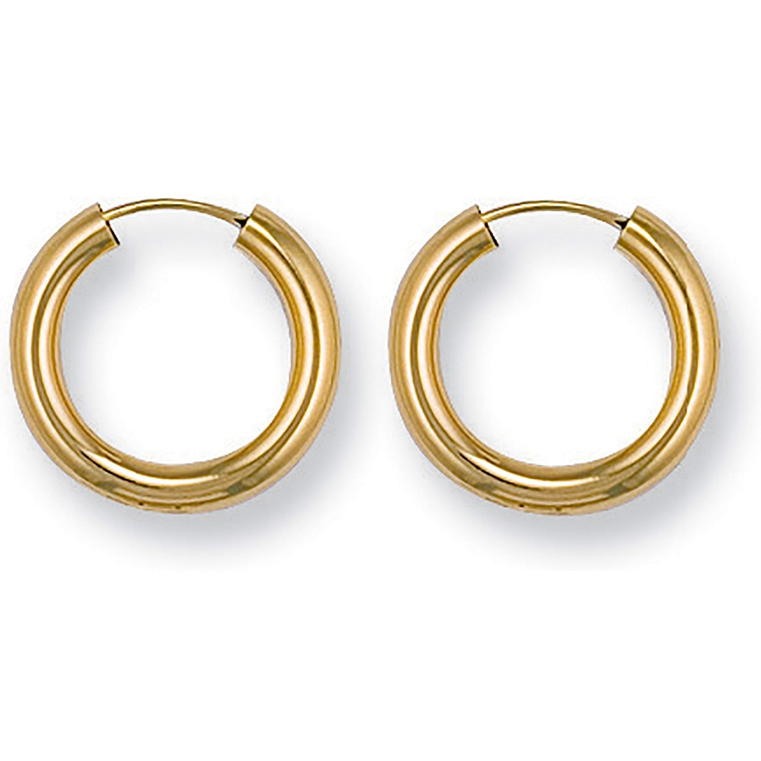 9ct Yellow Gold Sleepers Earrings 16.4mm - FJewellery