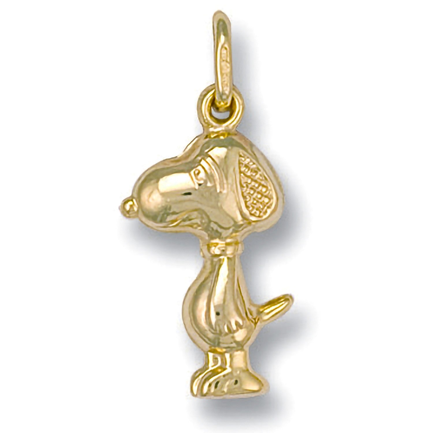 9ct Yellow Gold Snoopy Dog Pendant - FJewellery