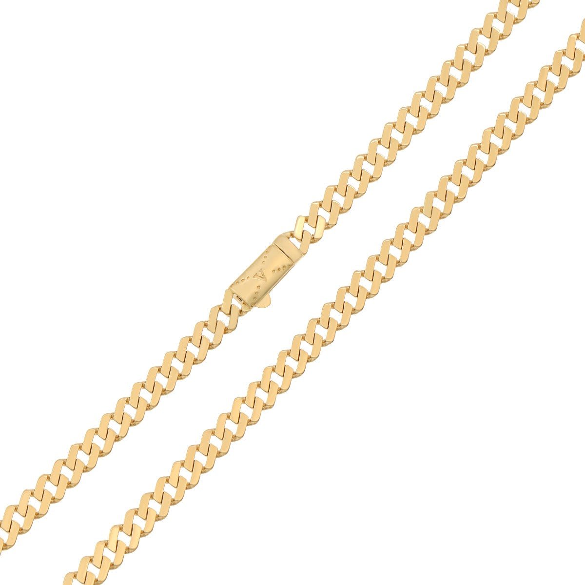 9ct Yellow Gold Square Curb Chain 6mm 2017066 - FJewellery