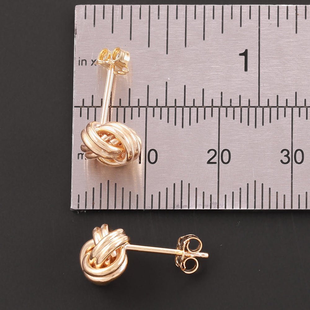 9ct Yellow Gold Stud Earrings 8.5mm - FJewellery