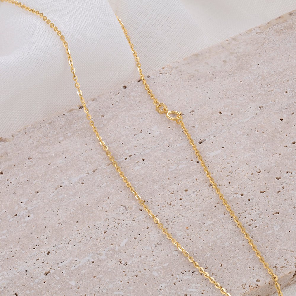 9ct Yellow Gold Trace Chain 1.5mm CNM05303 - FJewellery