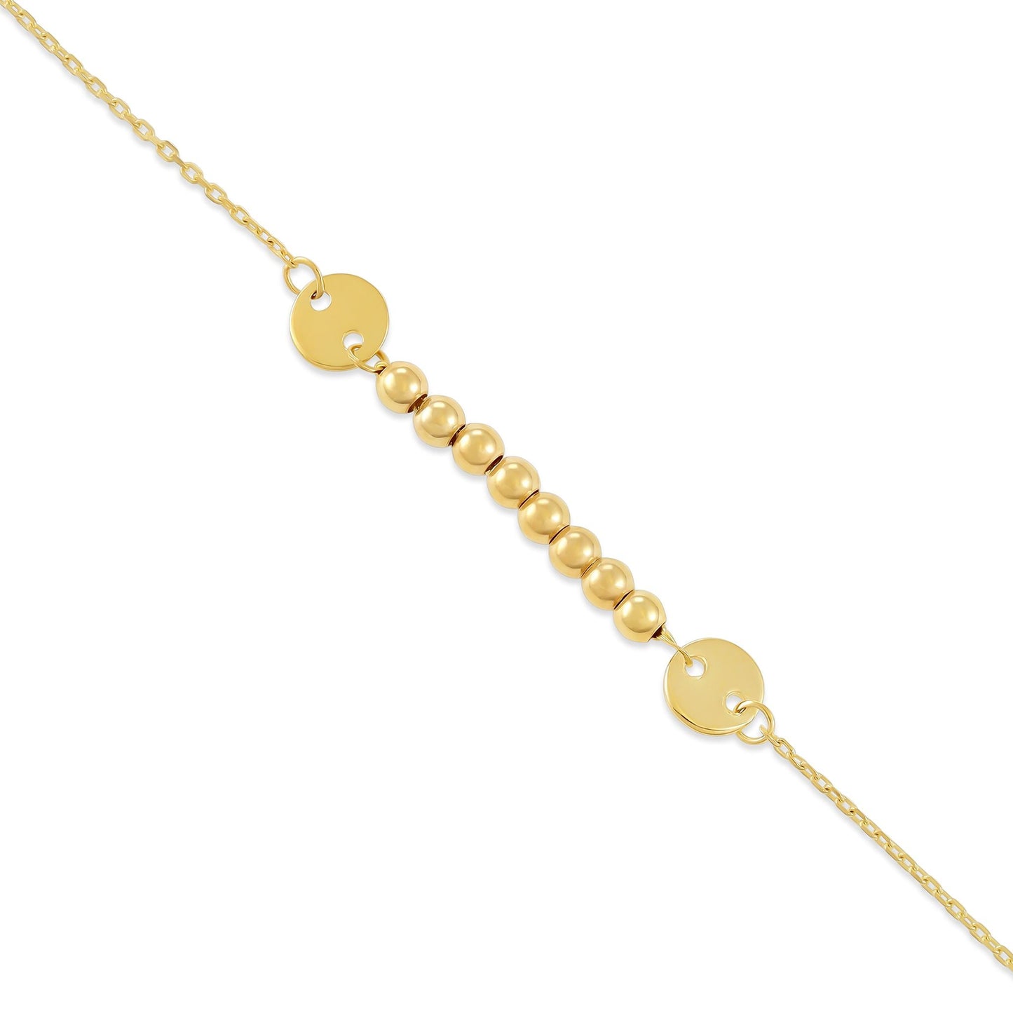 9ct Yellow Gold Unique Charm Bracelet - FJewellery